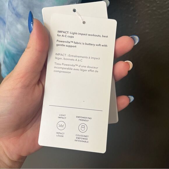 Athleta Conscious Crop Printed Bra A-C - Picture 10 of 14